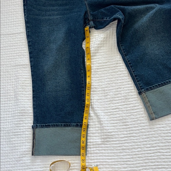 Code Bleu Deep Blue Denim JeansSize 20W High Rise Straight Leg New - Picture 6 of 13